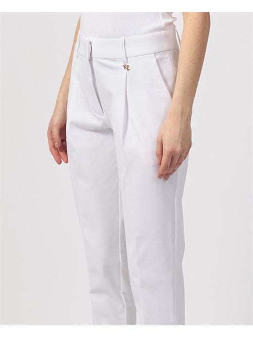 Women's trousers in pointe milano Yes Zee YES ZEE | P396-KW000101